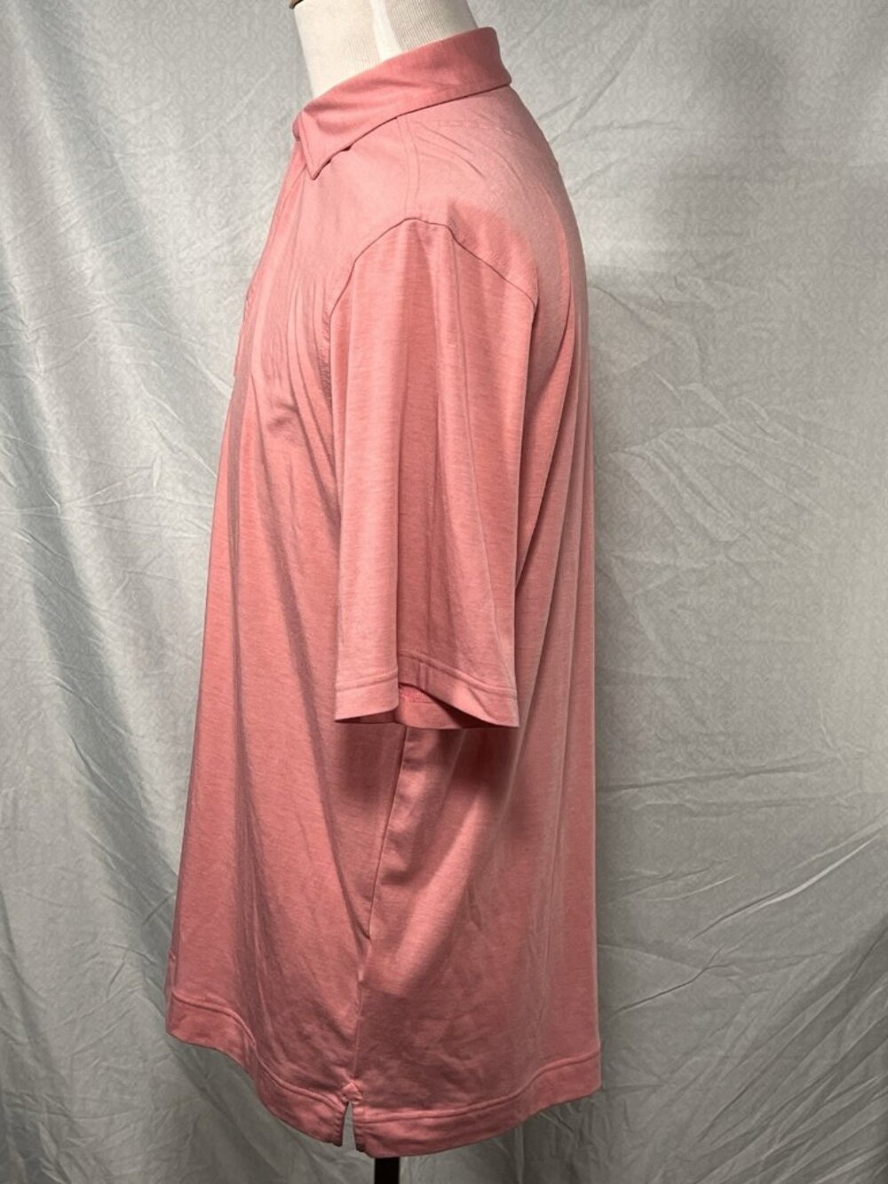 FootJoy FJ Athletic Fit Golf Polo Mens Pink Short Sleeve Pocket Shirt - Picture 4 of 14